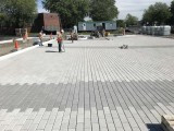 Pavé permeable stationnement tricentenaire